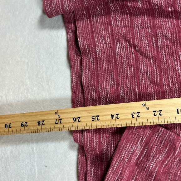 Billy Reid Medium Heather Red Mock Collar Henley Long Sleeve Button Shirt - Picture 12 of 12